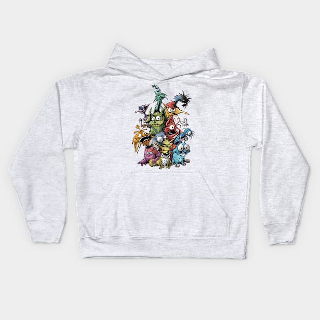 Wacky Weird Pets Kids Hoodie by JunkyDotCom